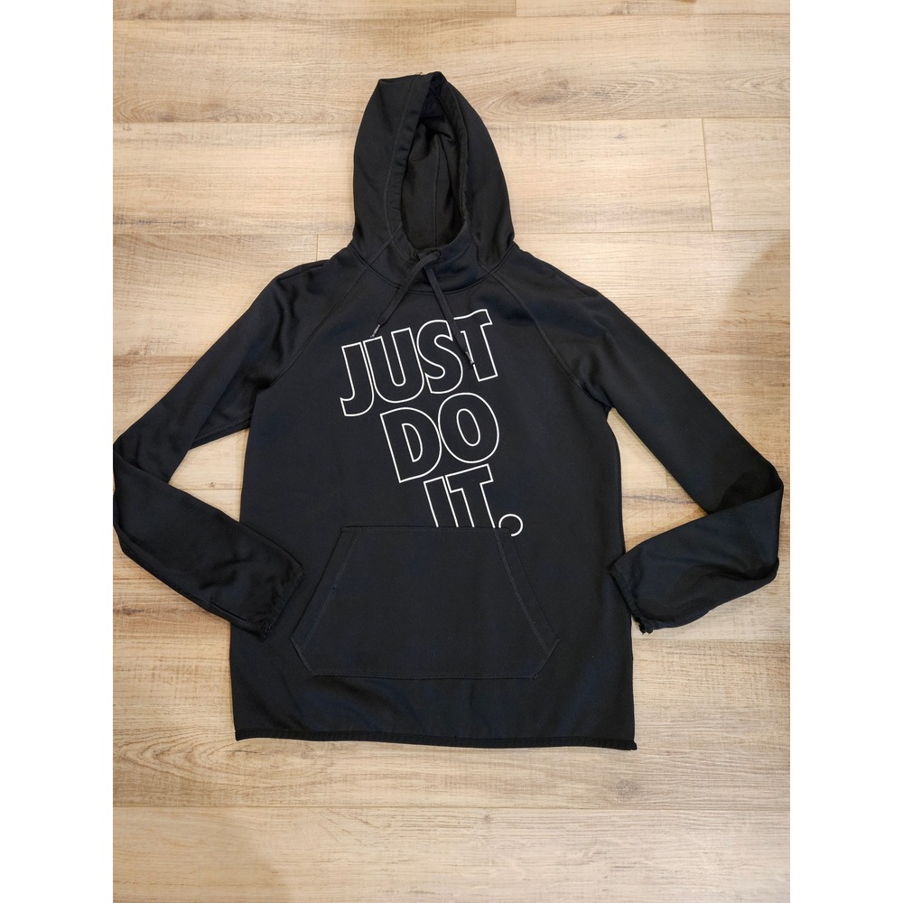 Nike Dri-FIT Women's Small Black Just Do It Graphic Pullover Hoodie